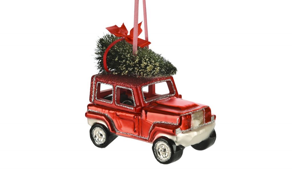 Gift Company Weihnachtsbaumschmuck Geländewagen mit Weihnachtsbaum