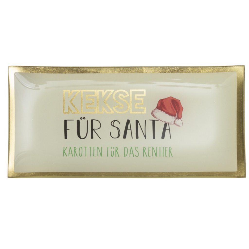 Gift Company Love Plate mit Aufschrift Kekse für Santa