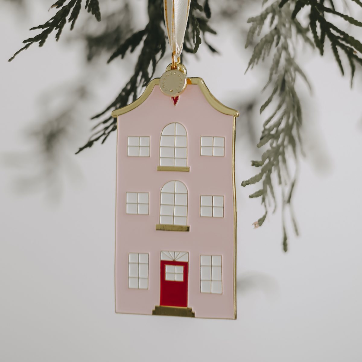 Eulenschnitt Weihnachtsbaumanhänger Haus