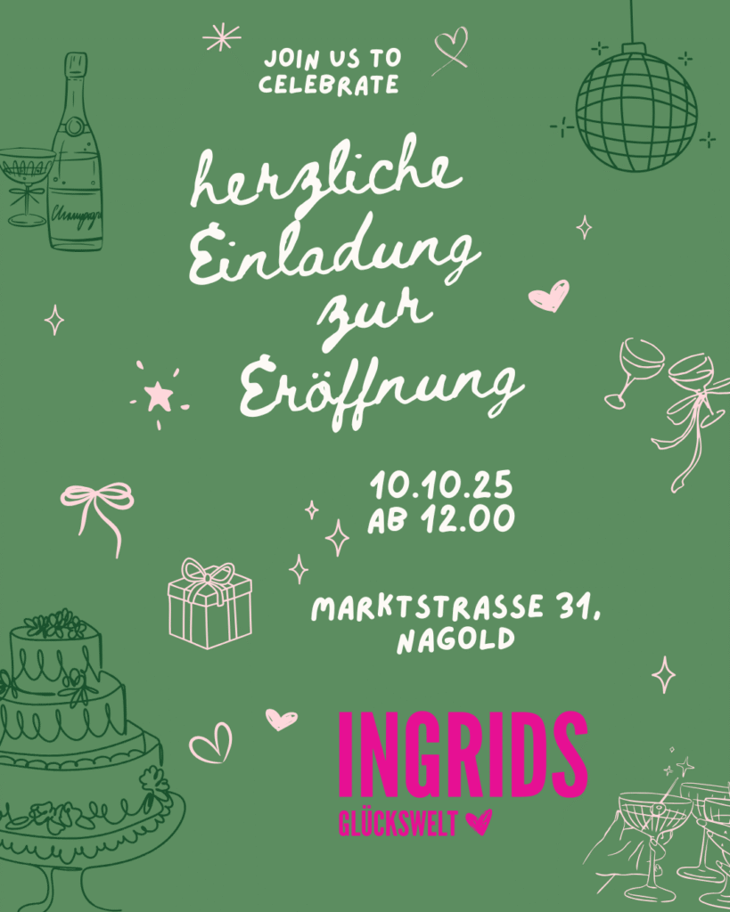 Einladung zur Eröffnung unseres Concept Store in Nagold