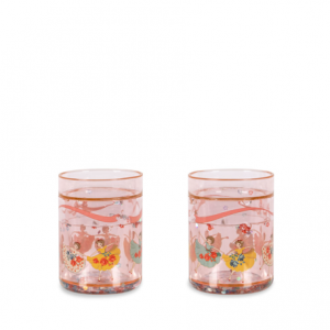 Glitter Cups von Konges Sloejd in Rosa Motiv Tip Toe Twinkle mit tanzenden Ballerinas