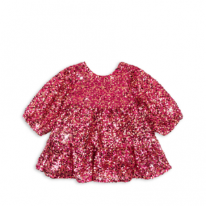 süßes Pailettenkleid in Rot für Kinder von Konges Sloejd