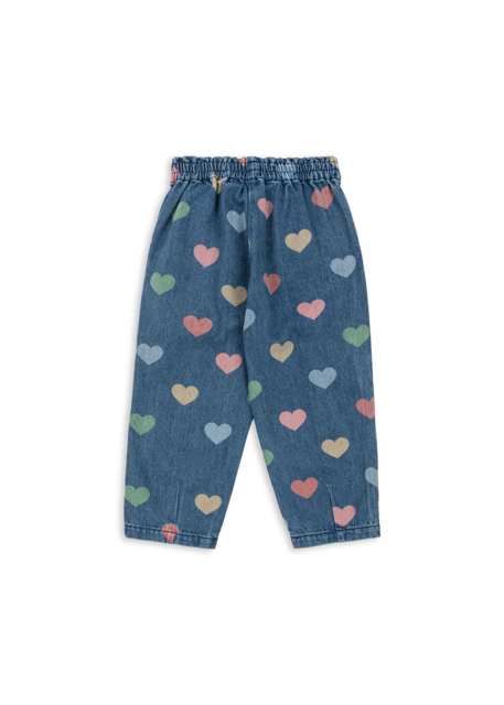 Kinderjeans mit bunten Herzen von Konges Sloejd