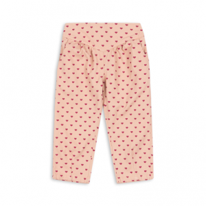 süße Hose für Mädchen in Rosa mit kleinen Pinken Herzen von Konges Sloejd