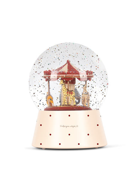 Schneekugel mit Tierkarussel von Konges Sloejd