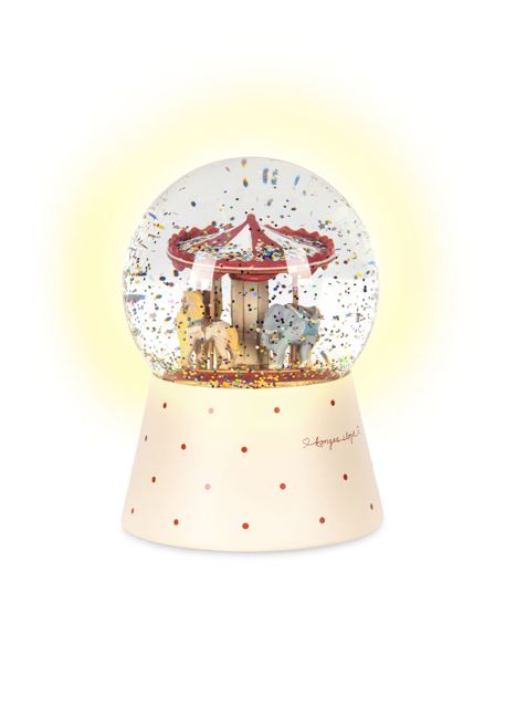Schneekugel mit Tierkarussel von Konges Sloejd