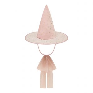 Zauberhut aus rosa Samt Glinda