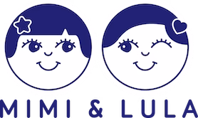 Logo der Marke Mimi & Lula mit stilisierten Gesichtern von einem Jungen & einem Mädchen