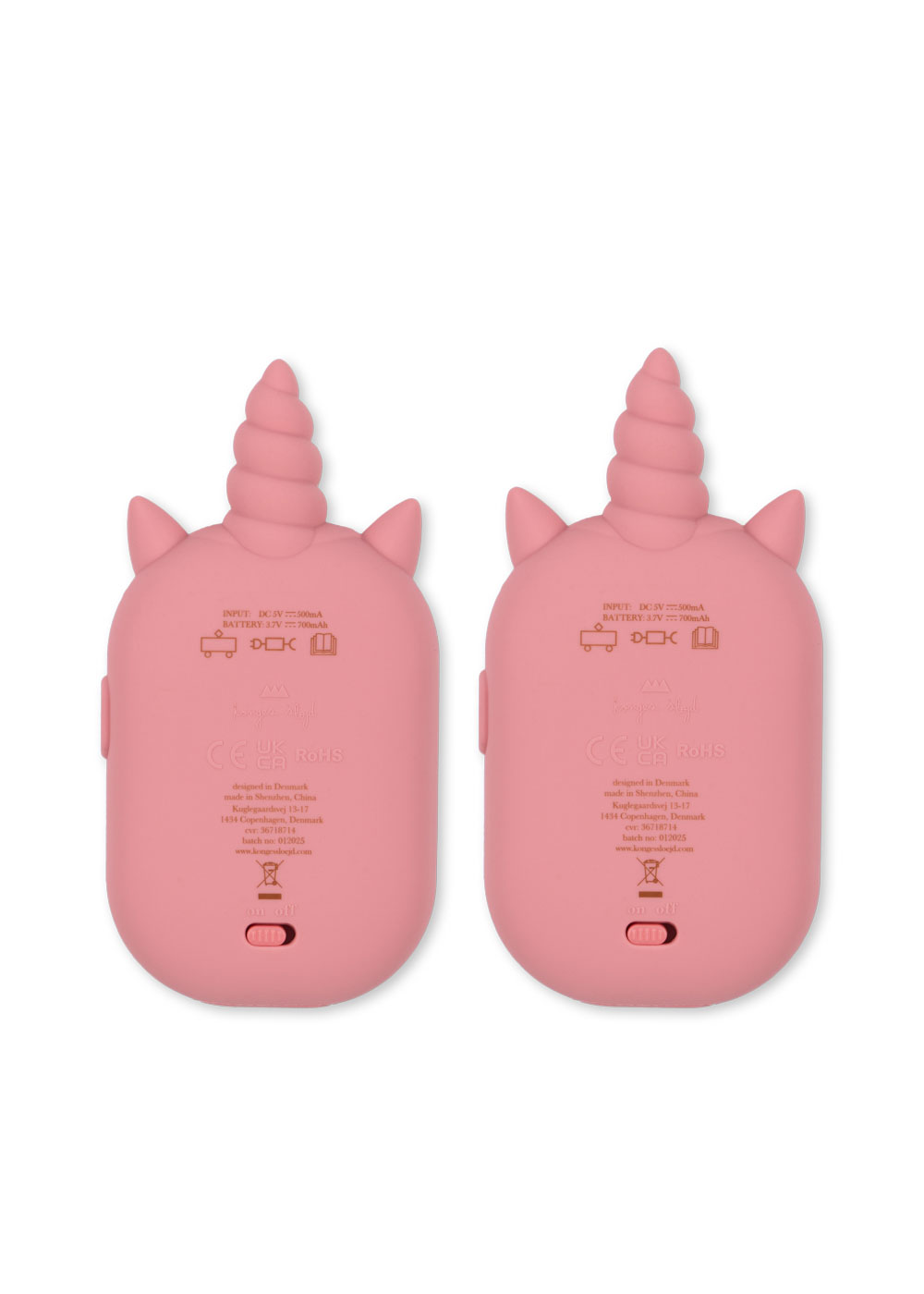 Walkie Talkies in Einhorn Form in Glitzer Pink von Konges Sloejd