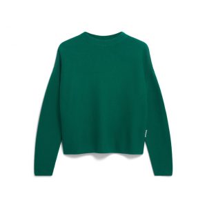 Dunkelgrüner Links Feinstrickpullover von Armed Angels