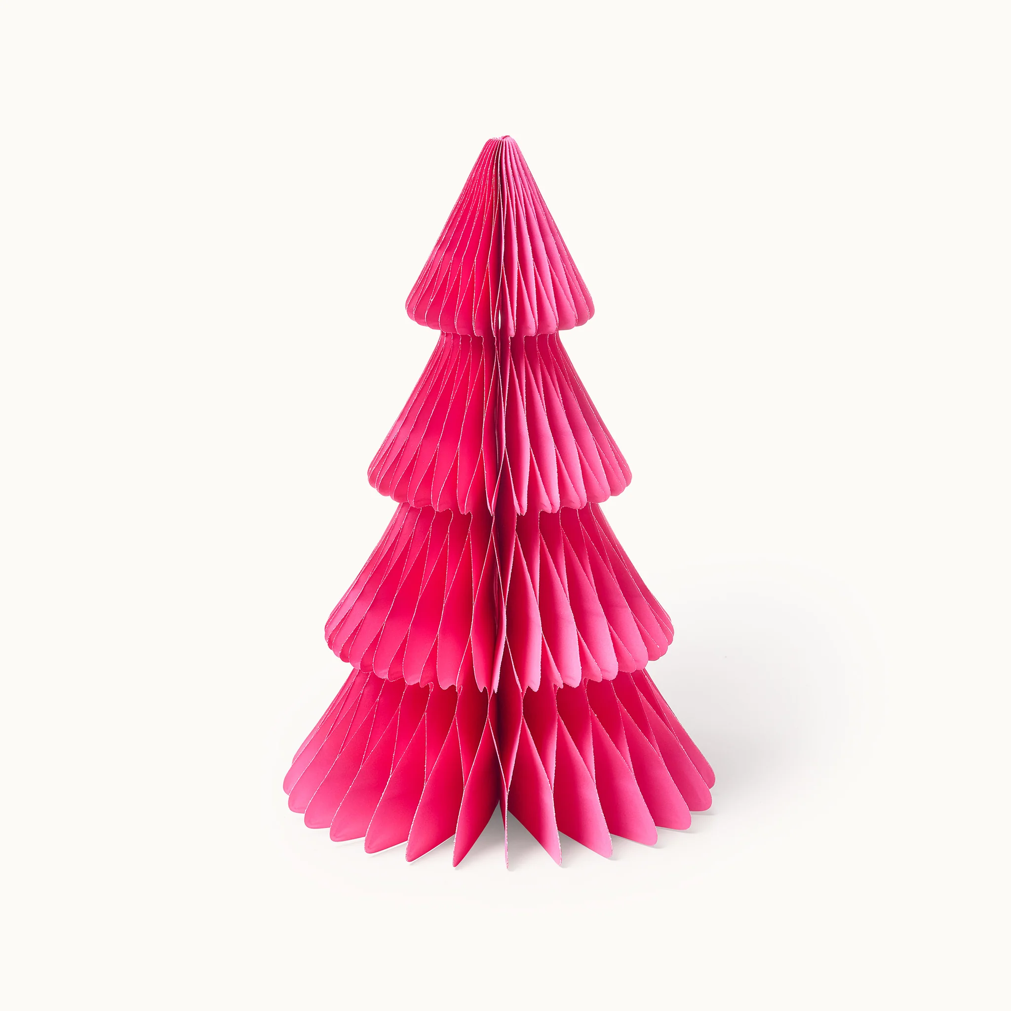 Papierweihnachtsbaum in Pink