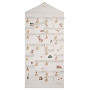 Leevje Adventskalender mit gestickten weihnachtlichen Illustrationen
