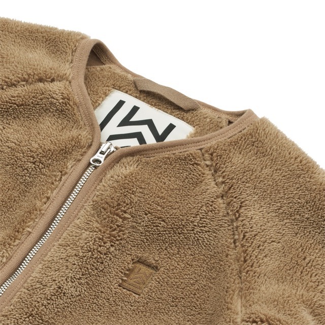 Fleecejacke von Liewood in Karamellbraun mit Reissverschluss von Liewood