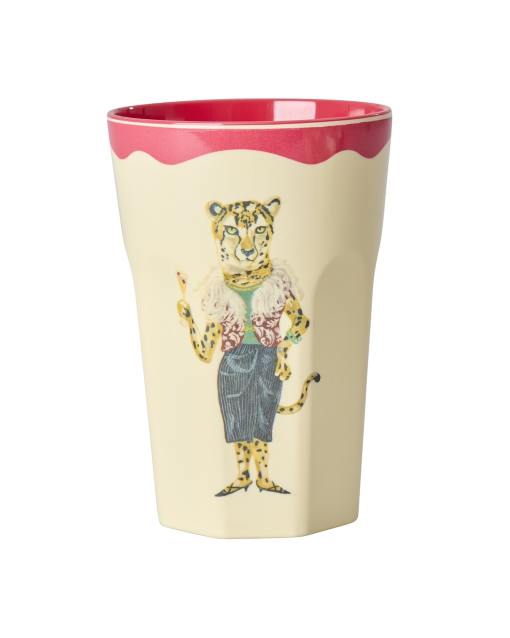 Nathalie Lété Latte Cup mit Leopardendame von Rice