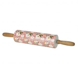 Keramiknudelholz von Rice in Pink mit Alison Flower Print