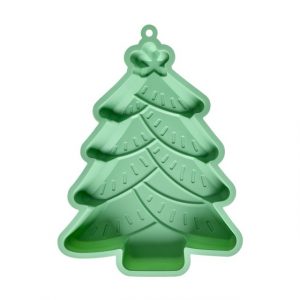 Silikonbackform Weihnachtsbaum in grün von Rice