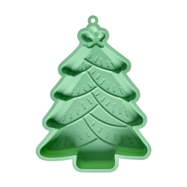 Silikonbackform Weihnachtsbaum in grün von Rice