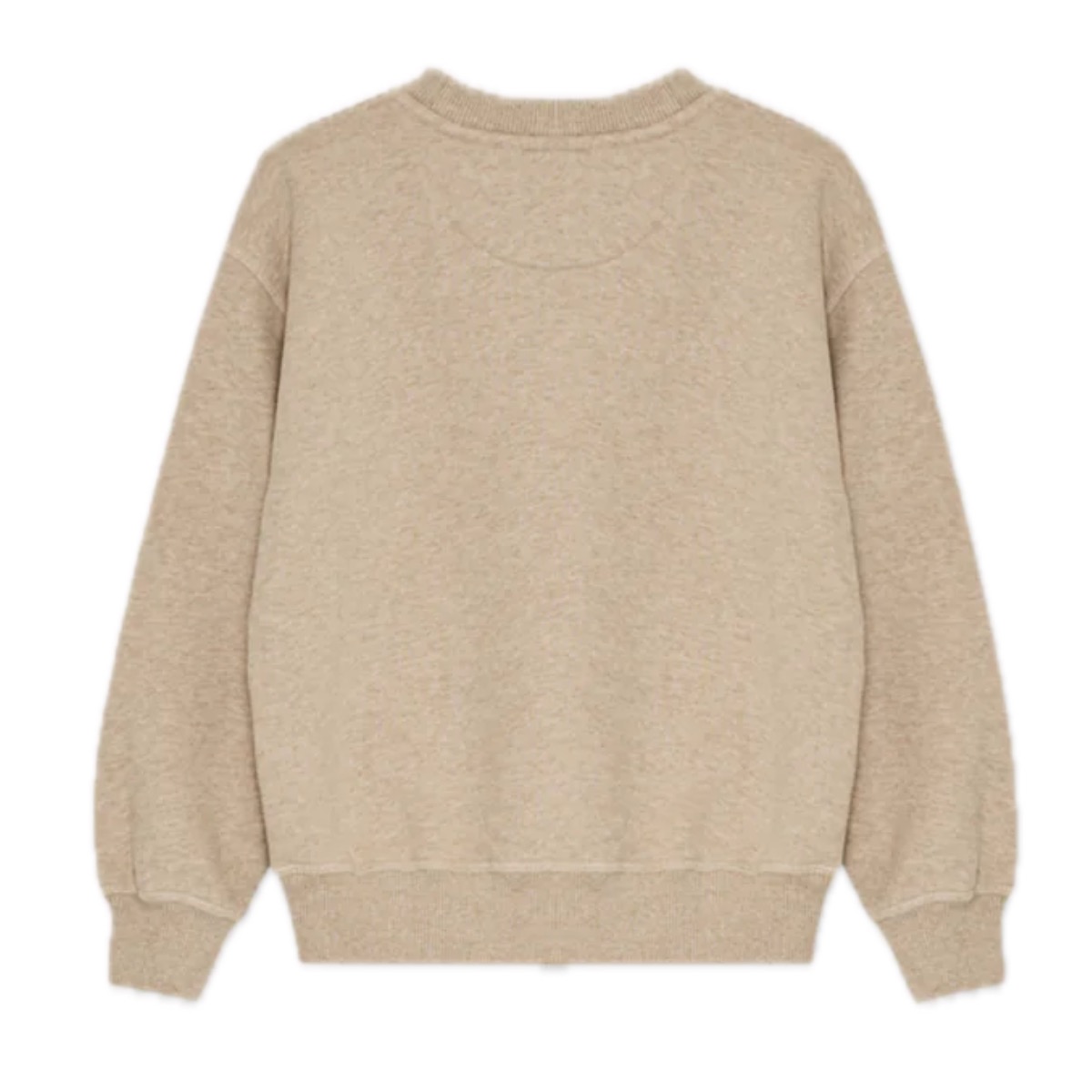 Logo Sweatshirt in Beige Melange (Rückseite)