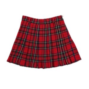 Rot Karierter kurzer Rock Martina von TNS