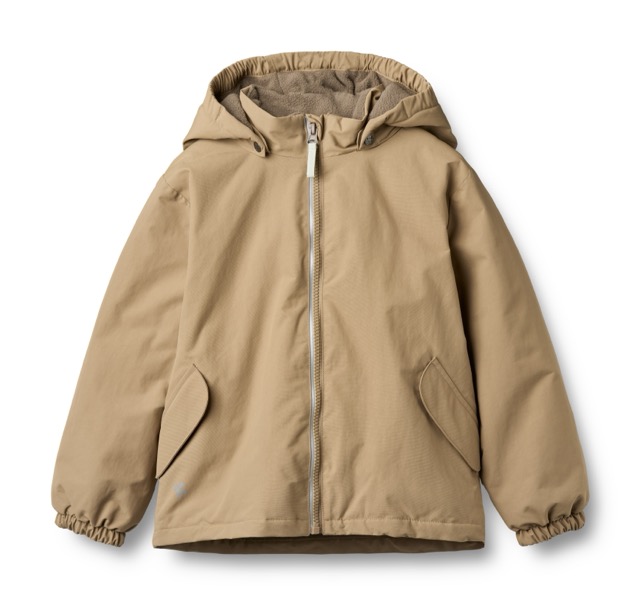 Wheat Winterjacke für Jungs mit Reißverschluss und Kapuze in Ockergelb