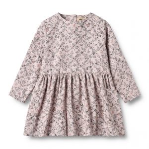 Wheat Langarmkleid in Flieder mit Allover Streublumenmuster