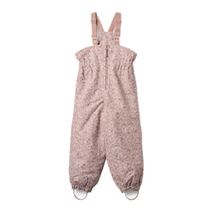 Wheat Skihose mit Trägern in Rosa mit Allover Blumenmuster Ton in Ton von Wheat