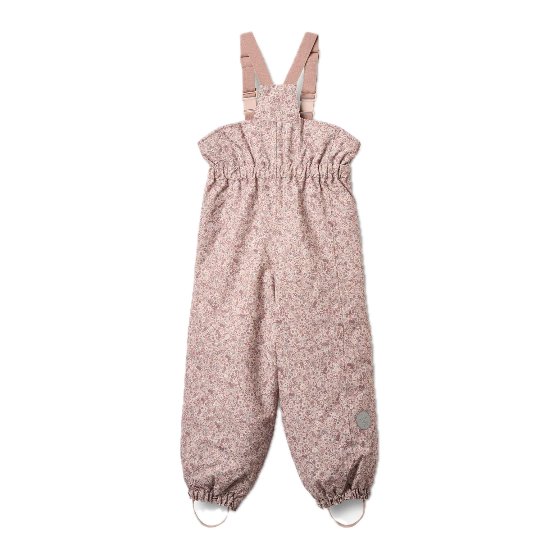 Wheat Skihose mit Trägern in Rosa mit Allover Blumenmuster Ton in Ton von Wheat (Rückseite)