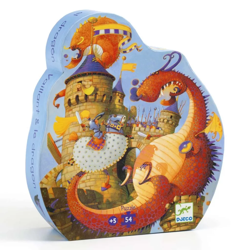 Deco Puzzle Ritter und Drache in Formenkarton