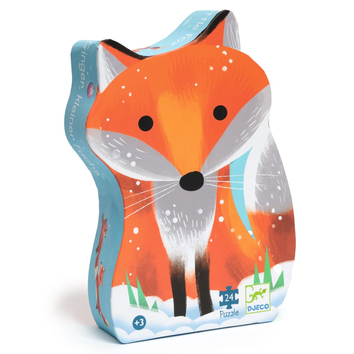 Puzzle Fuchs in einer Verpackung in Fuchsform