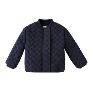 Jacke von Donsje in Dunkelblauer Flechtoptik