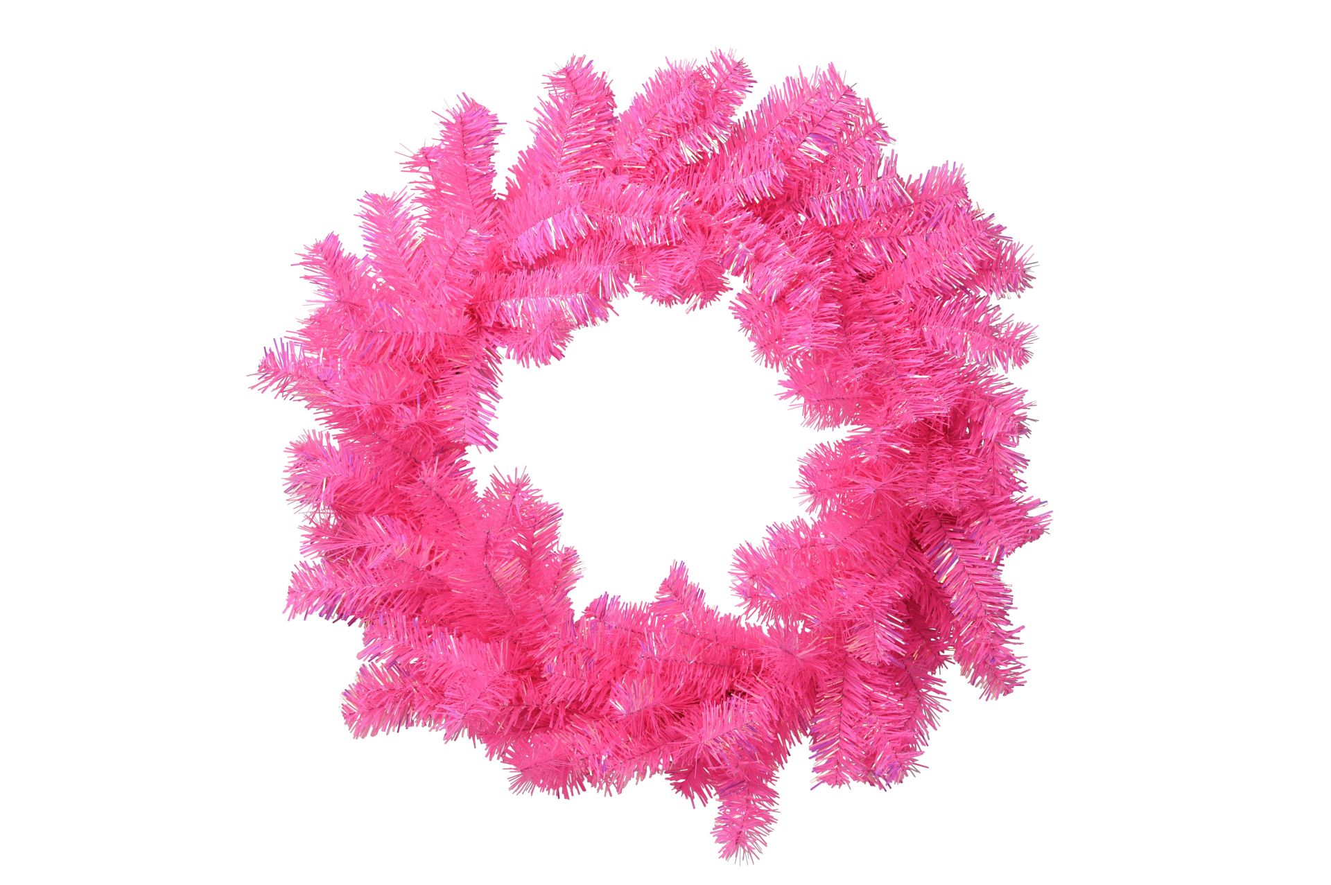 Neon Pinker Tinsel Dekokranz von Gift Company