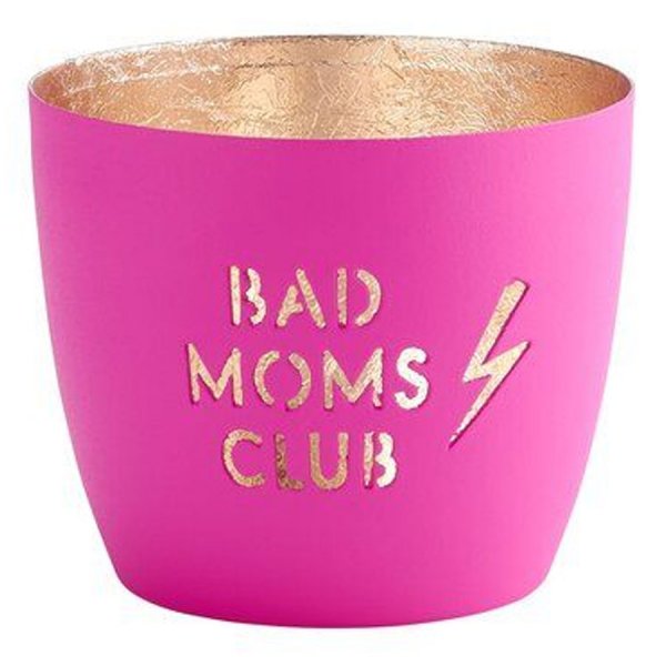 Madras Windlicht Bad Mums Club Neonpink