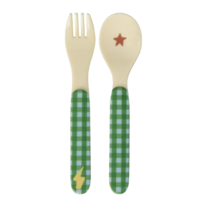 Rice Babyloeffel und gabel Hero Print gruen 1
