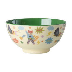 Rice Mittelgroße Kinderschüssel Grün Hero Print2