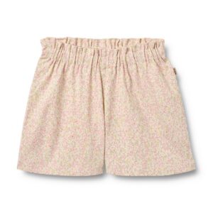 Wheat Shorts Sandy coral flowers 3