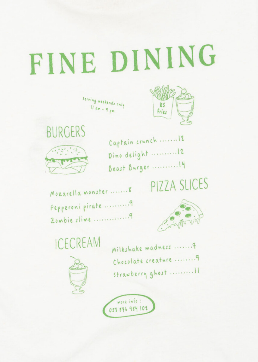 Konges Sloejd Era Tee Fine Dining3