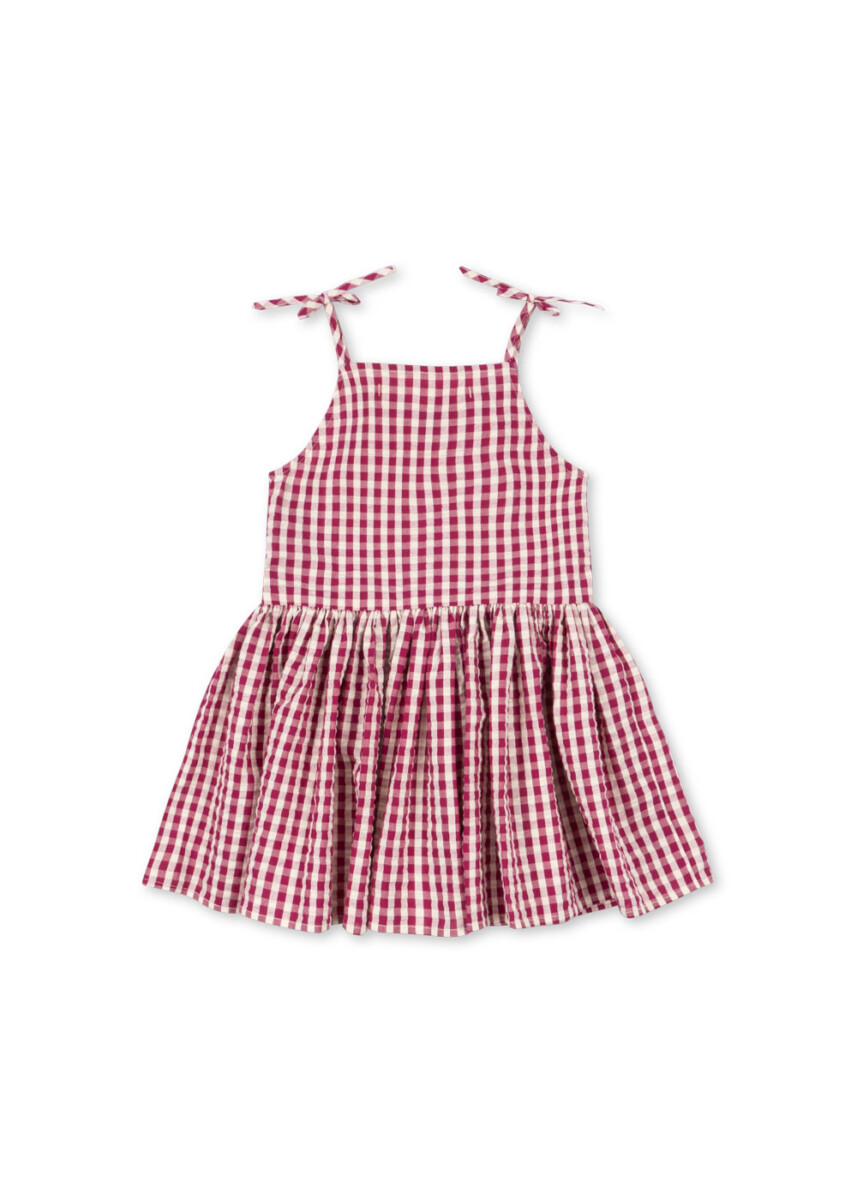 Konges Sloejd Isotta Dress Rasperry Check2