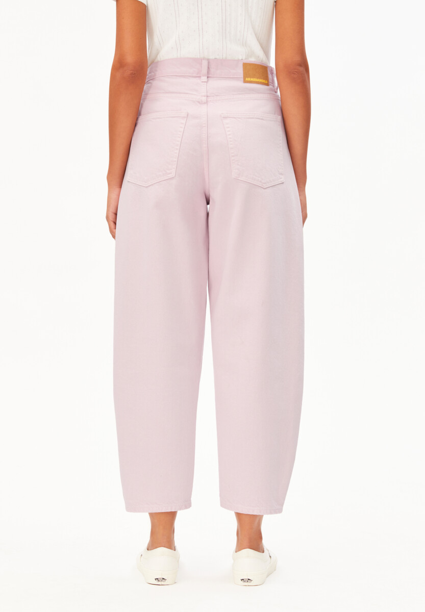 Armed Angels Baarly High Waist Barrel Jeans Pink Mist2