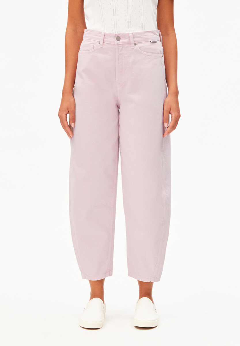 Armed Angels Baarly High Waist Barrel Jeans Pink Mist4