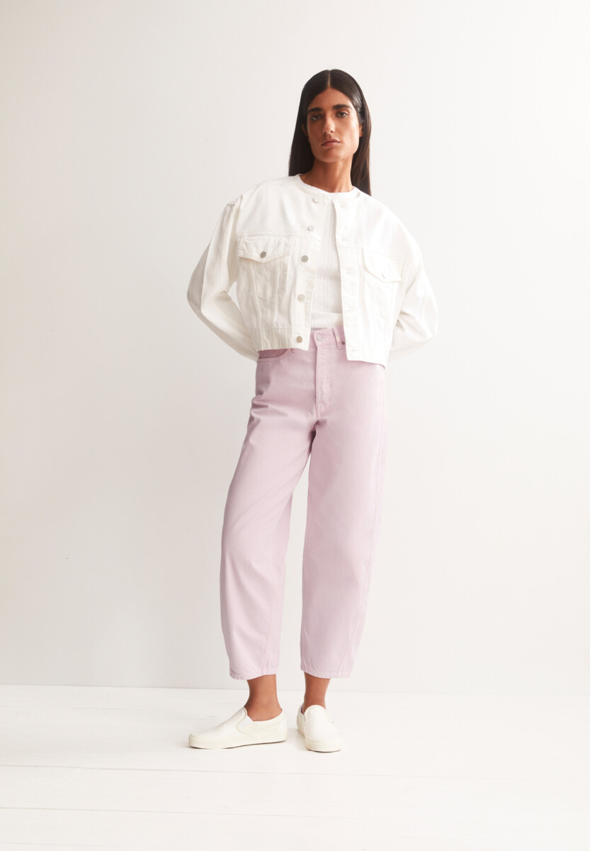 Armed Angels Baarly High Waist Barrel Jeans Pink Mist5
