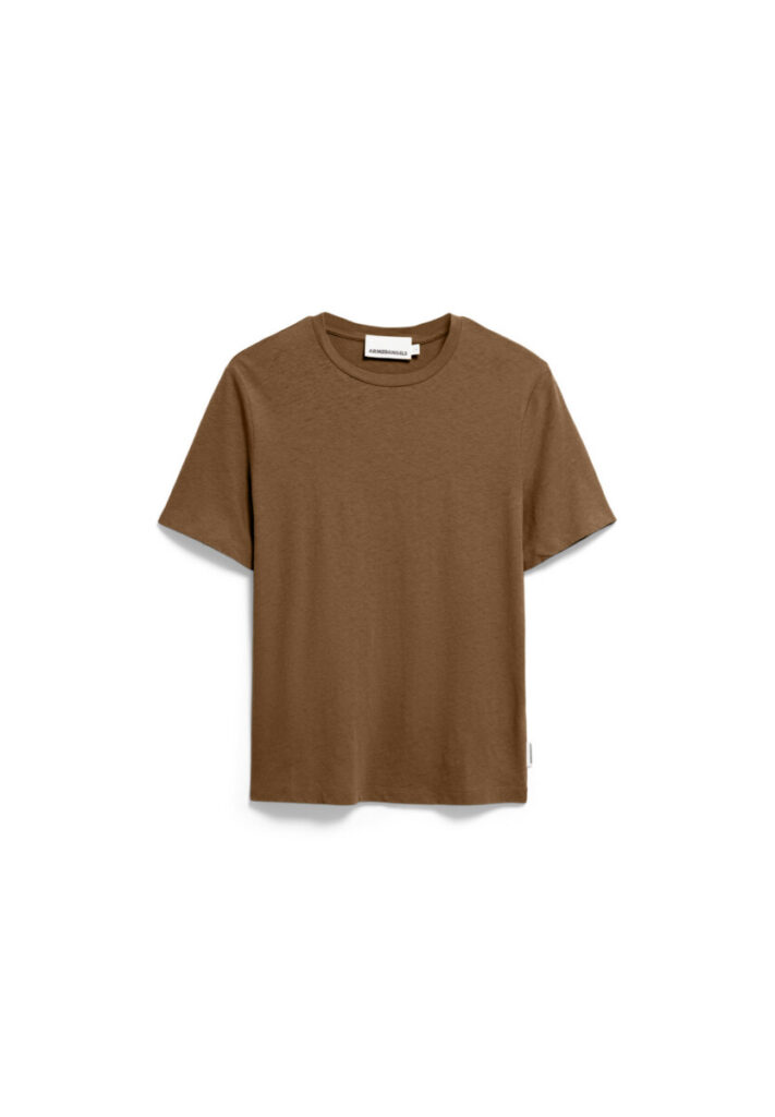 Armed Angels Lualaa Linen Blend T Shirt Dried Palm6