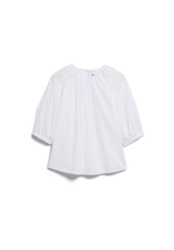 Armed Angels Poplin Ballon Sleeve Blouse White6