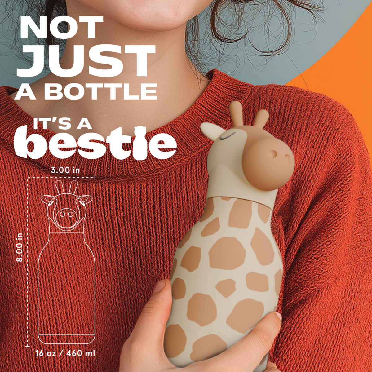 Asobu Bestie Bottle Giraffe Gerry 1