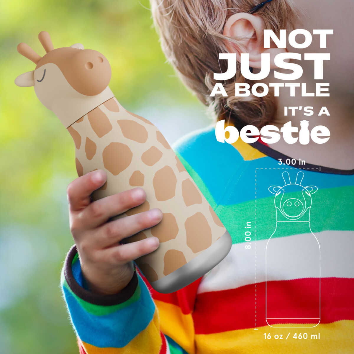 Asobu Bestie Bottle Giraffe Gerry 2
