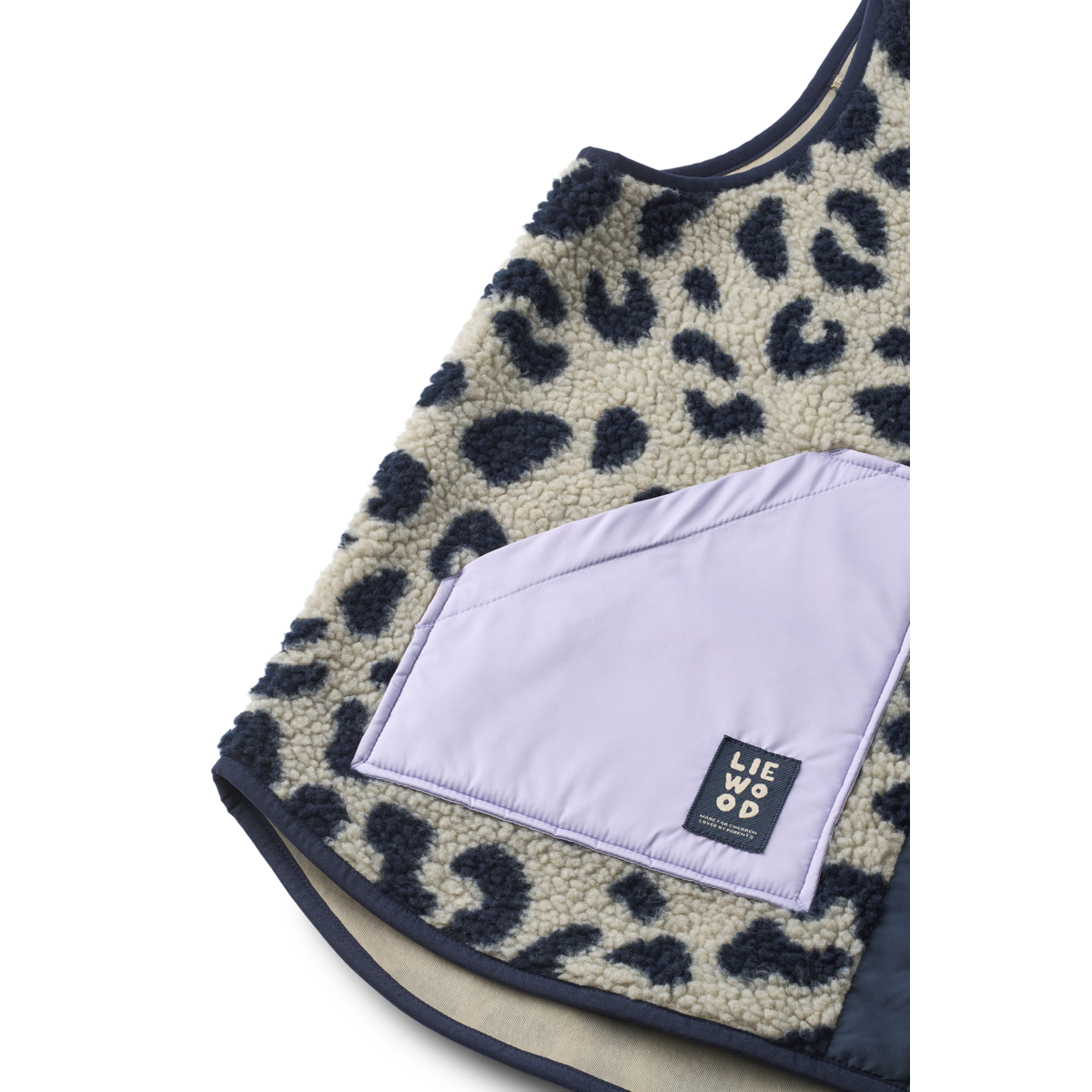 Liewood Nilu Adult Pile Vest Mega Leo Mist Mix4