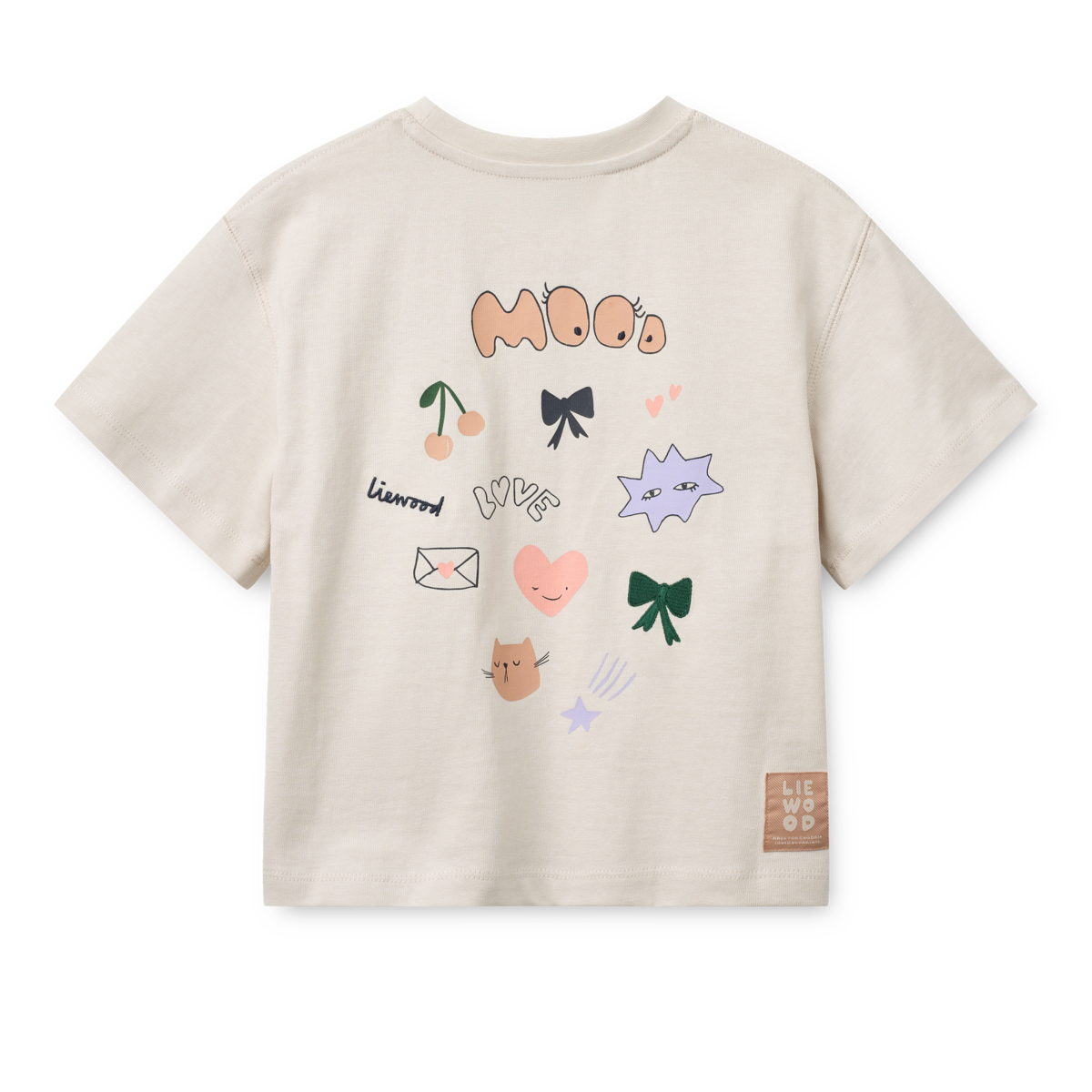 Liewood Tyler Placement T Shirt Mood Sandy2