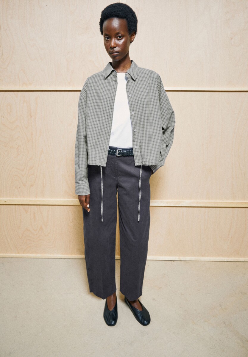 Armed Angels Barrel Leg Twill Pant Dark Steel5