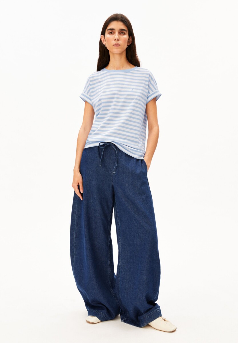 Armed Angels Idaara Stripe White Soft Blue1