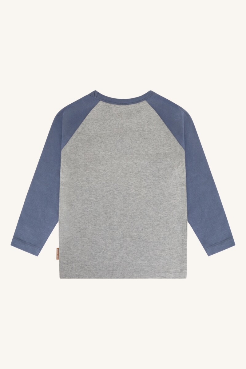 Hust and Claire Longsleeve Anton Wild Life Grey Melange2