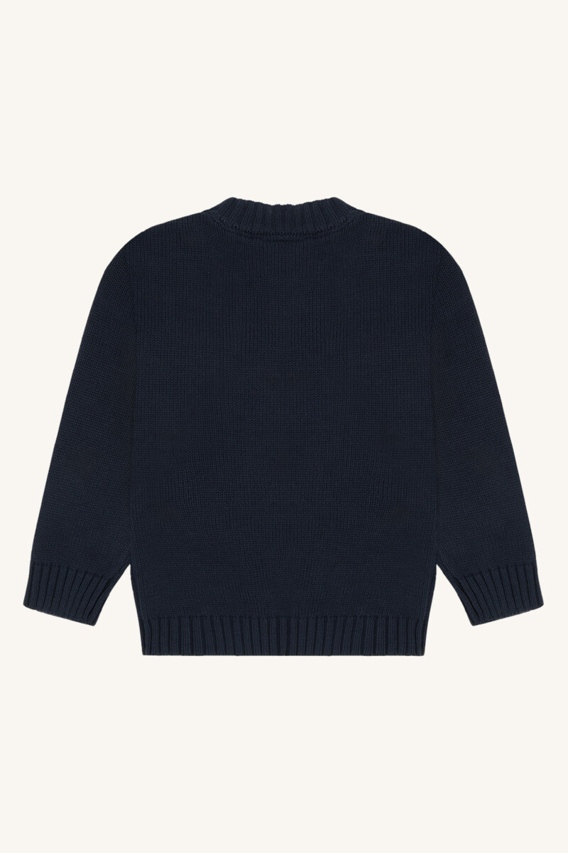 Hust and Claire Pullover Pelle Bear Blues2
